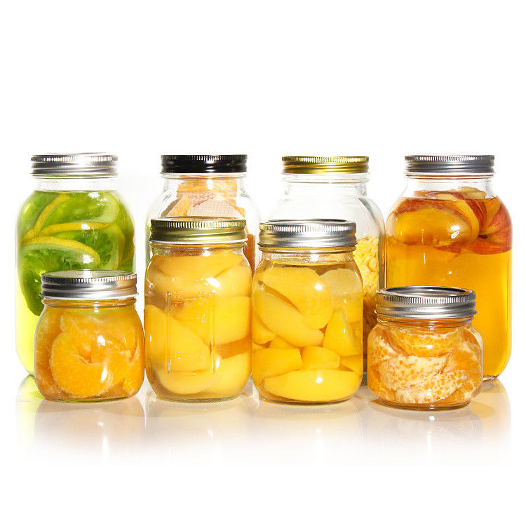 Restaurant Kitchen Bar Pint Glass Wide Mouth Glass Mason Canning Jar for Canning