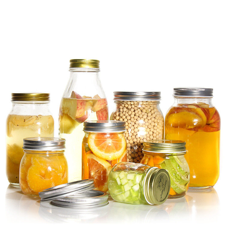 Restaurant Kitchen Bar Pint Glass Wide Mouth Glass Mason Canning Jar for Canning