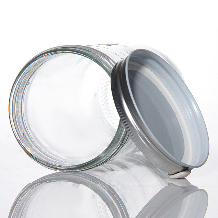 Custom Design 8 Oz 16 Oz Food Storage Container Glass Mason Jar with Lids