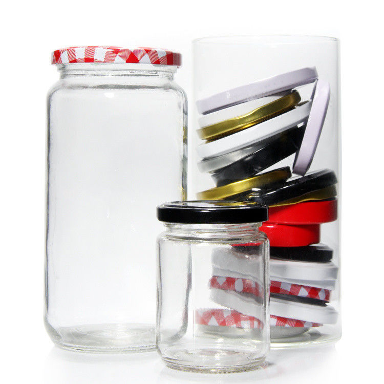 Wholesale Empty 8Oz 16Oz 24Oz Preserving Honey Pickles Kitchen Glass Storage Jars With Sealed Lid