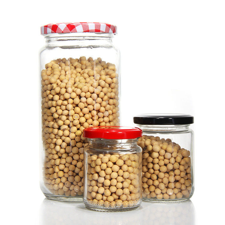 Wholesale Empty 8Oz 16Oz 24Oz Preserving Honey Pickles Kitchen Glass Storage Jars With Sealed Lid