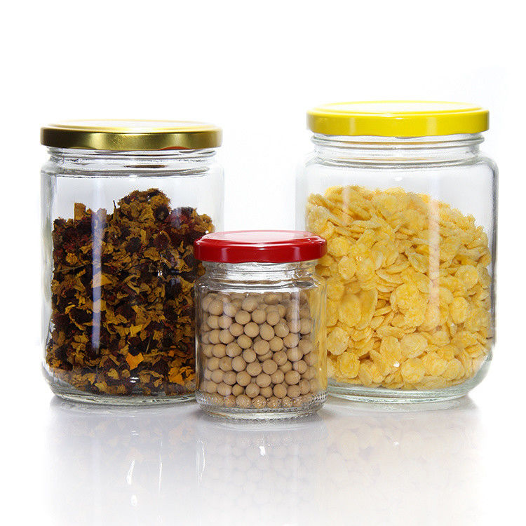 Wholesale Empty 8Oz 16Oz 24Oz Preserving Honey Pickles Kitchen Glass Storage Jars With Sealed Lid