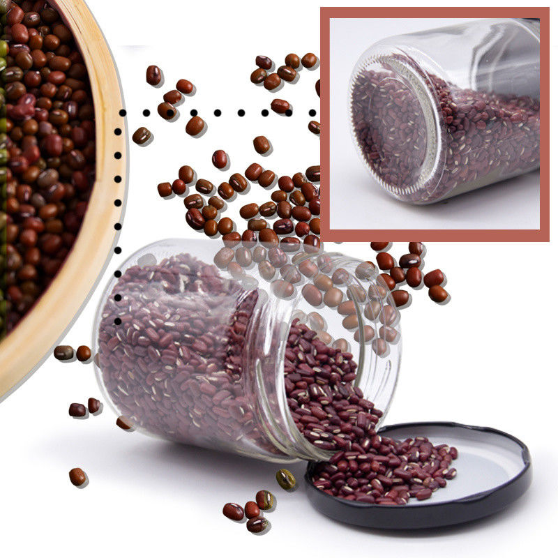 Bulk Round Transparent Glass Canisters Jar Glass Snack Containers For Honey Jam 32oz