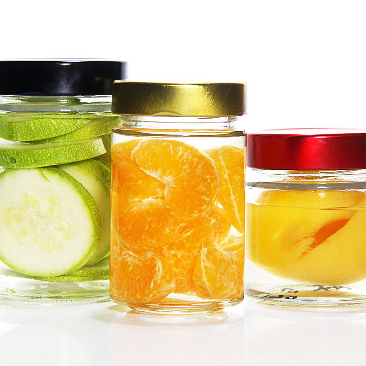 Wholesale 750Ml 1000Ml Large Size Round Straight FreezingGlass Jar With Metal Lid