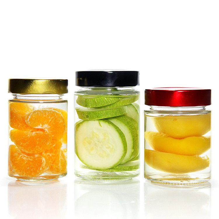 Wholesale 750Ml 1000Ml Large Size Round Straight FreezingGlass Jar With Metal Lid