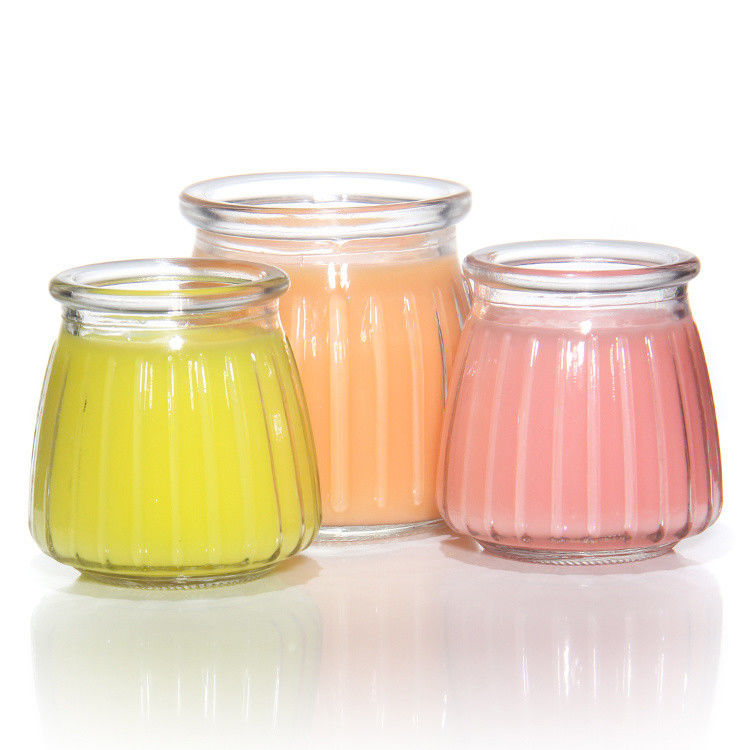 8Oz Empty Glass Yogurt Bottle Pudding Jar And Fresh Milk Bottle With Cork Lid