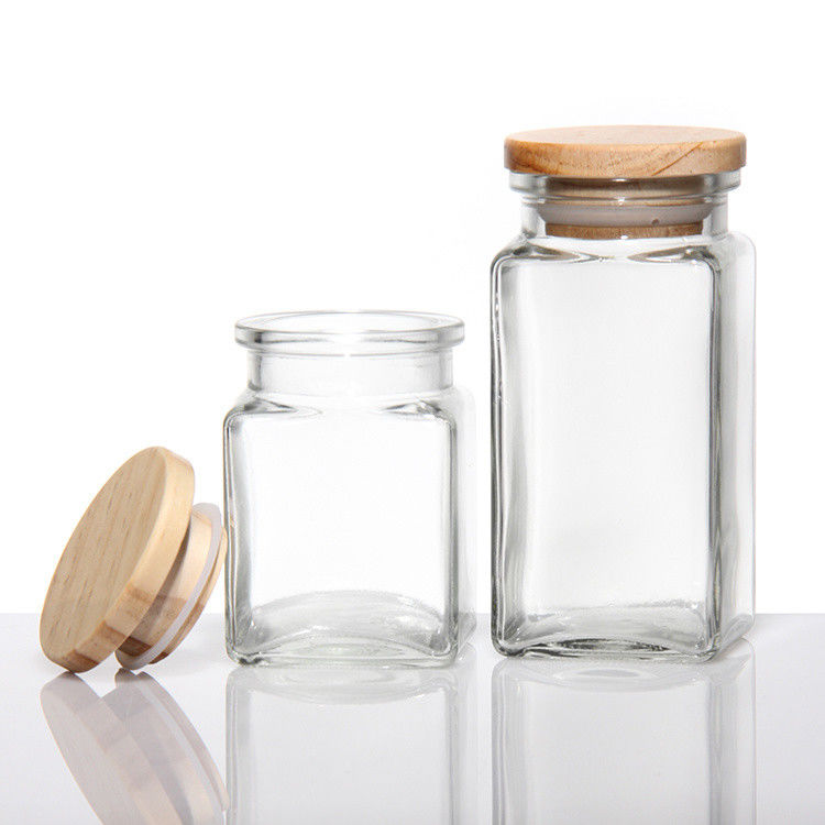 Candy tea Sugar Glass Coffee Jars Containers With Cork Lid 750ml ODM