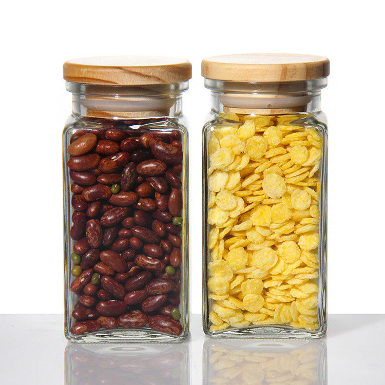 Candy tea Sugar Glass Coffee Jars Containers With Cork Lid 750ml ODM