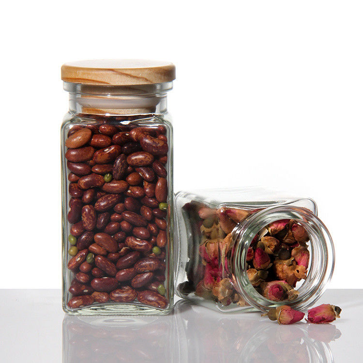 Candy tea Sugar Glass Coffee Jars Containers With Cork Lid 750ml ODM