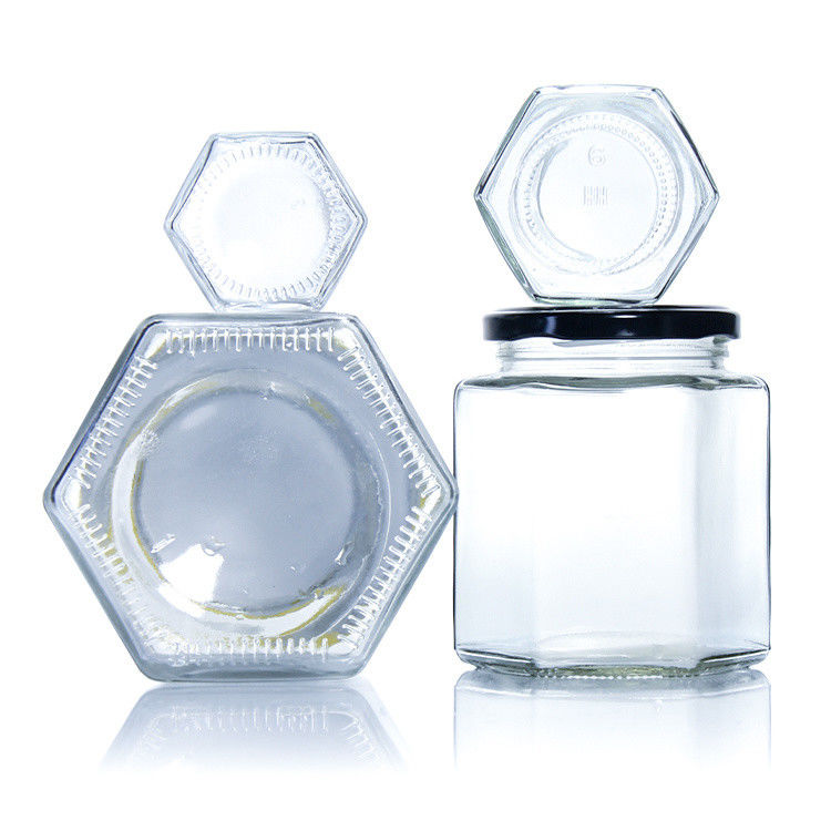Sundry Food Sugar Glass Storage Jars With Tin Lid 4 Oz Custom Logo