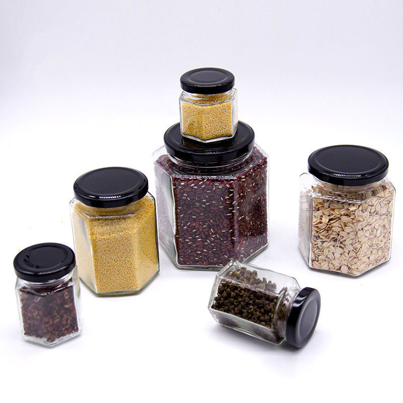 Low Moq 100Ml 150Ml 200Ml Empty Honey Glass Jars With Gold Lids With Lids