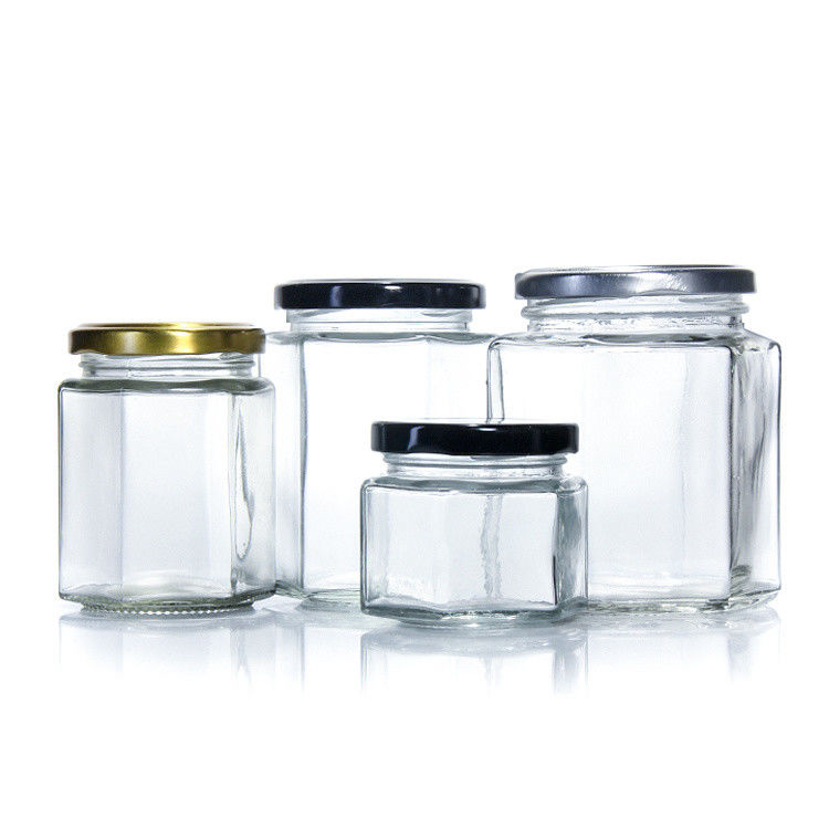 Low Moq 100Ml 150Ml 200Ml Empty Honey Glass Jars With Gold Lids With Lids