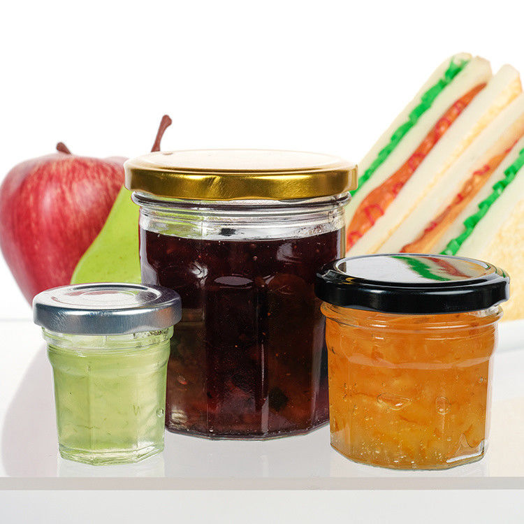 High Seal Jam Storage Jar Household Empty Can Clear Jam Jar With Aluminum Lid