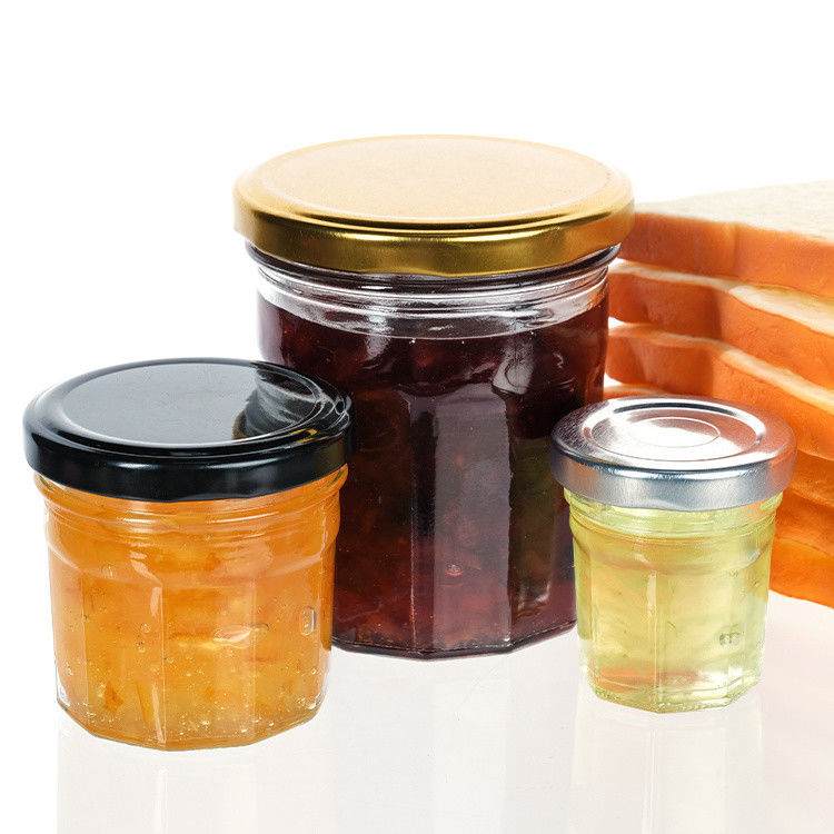 High Seal Jam Storage Jar Household Empty Can Clear Jam Jar With Aluminum Lid