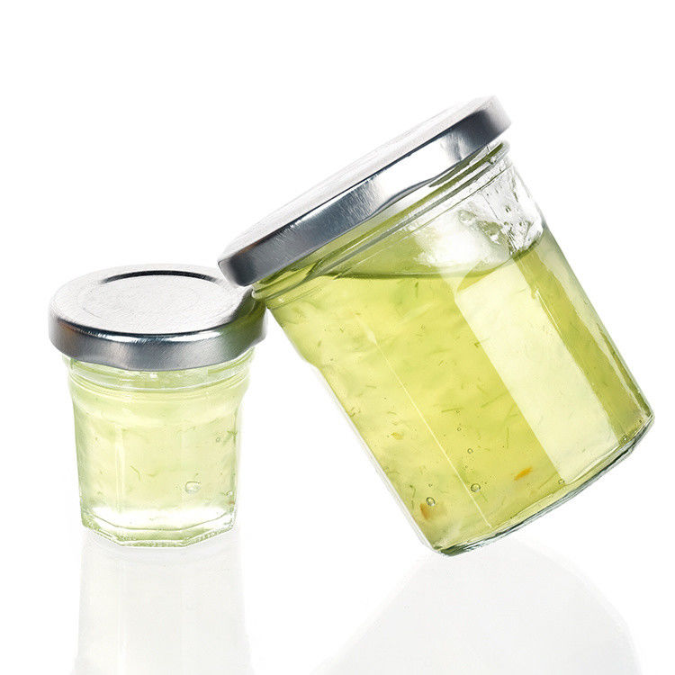 High Seal Jam Storage Jar Household Empty Can Clear Jam Jar With Aluminum Lid