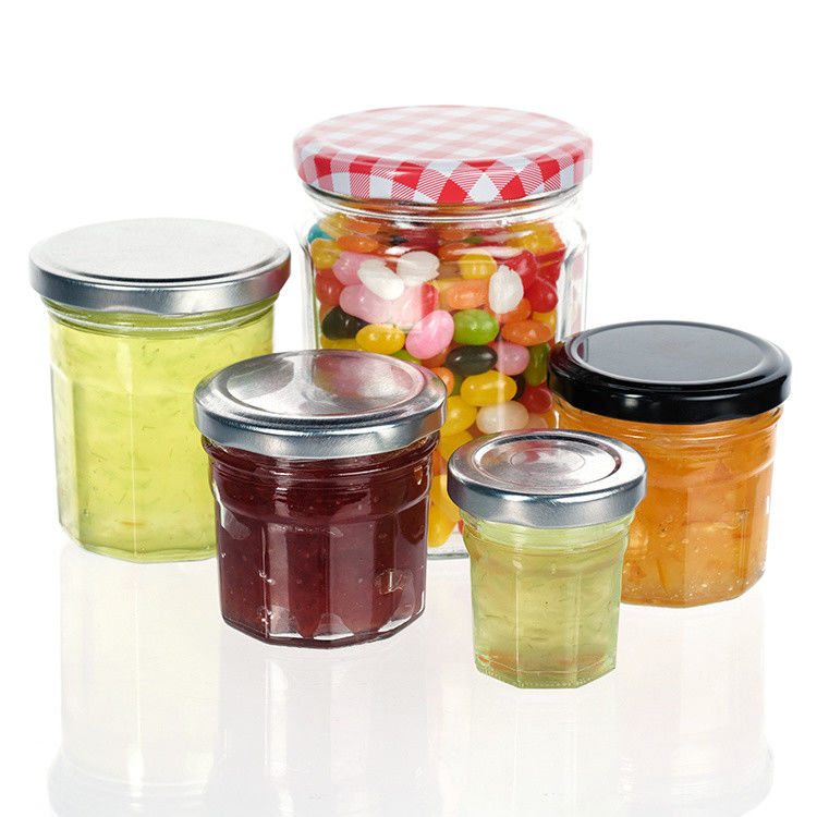Factory Price Clear Food Packaging Storage Jar Multiple Sizes Round Glass Jar