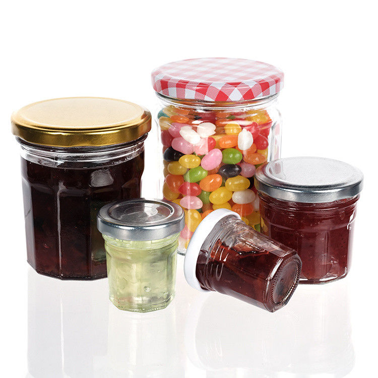 Low Price Different Capacity High Sealed Round Shape Clear Glass Jar Jam Storing Jar