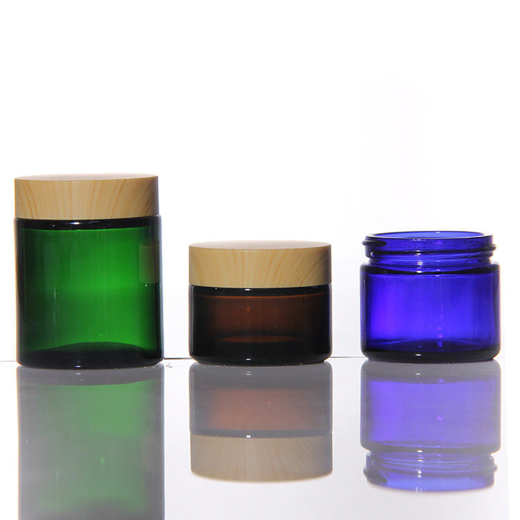 Glass Jar Cream Customizable logo  Cream Jars Cosmetic Bottles For Moisturizer 50g 100g 200g