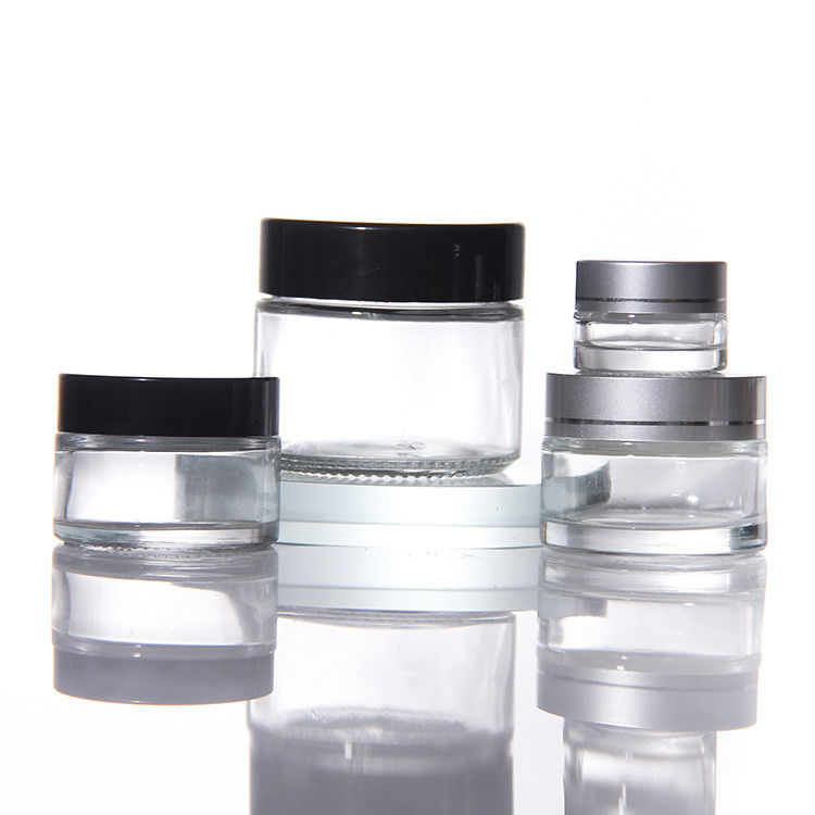 Luxury Cosmetics Glass Makeup Bottle Packaging Containers Set Empty Face Cream Jar Skincare Set and Packetic