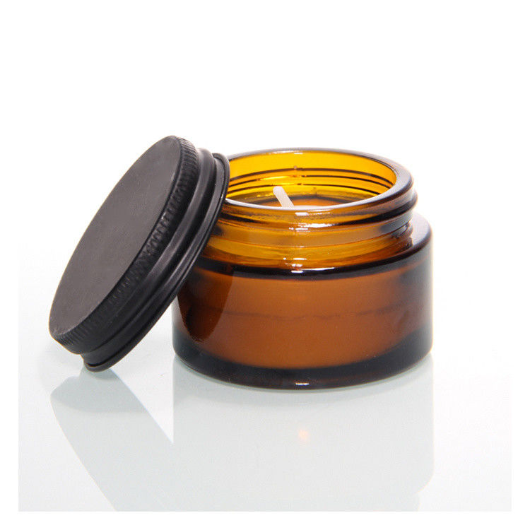 High Quality Wholesale Oem Odm Acceptable 100ml 250ml Amber Glass Candle Jars For Candle