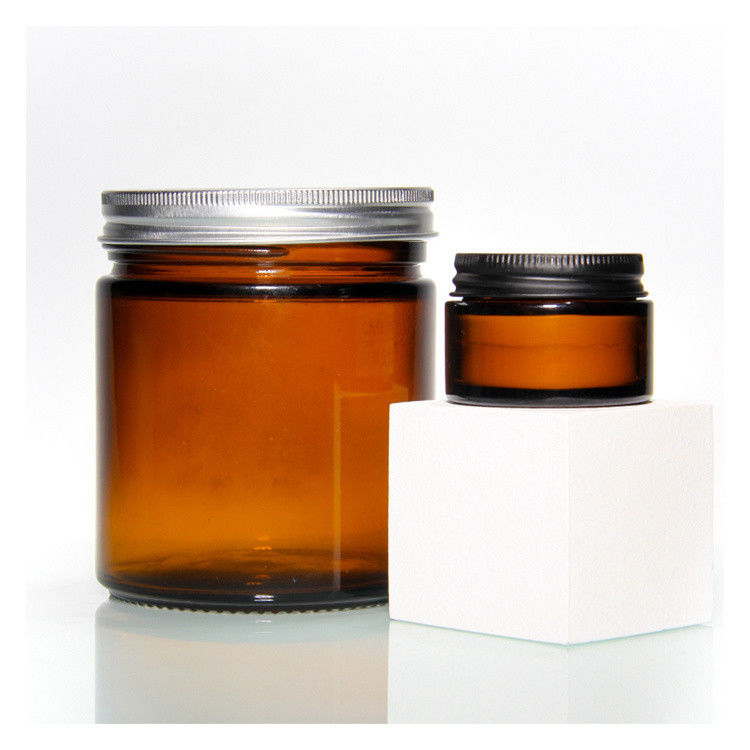 High Quality Wholesale Oem Odm Acceptable 100ml 250ml Amber Glass Candle Jars For Candle
