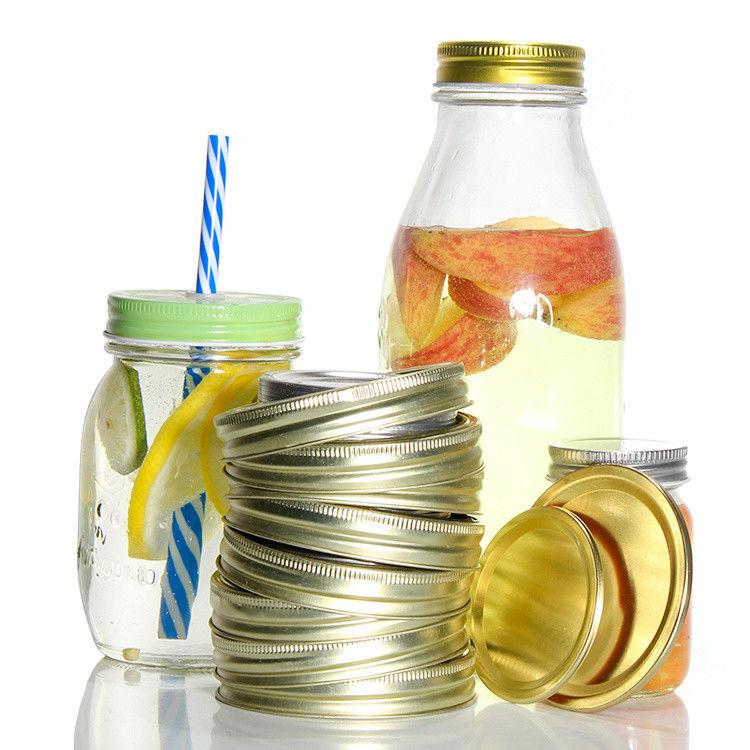                  Wholesale 70 mm Separate Canning Mason Jar Tinplate Screw Lid for Home Canning             