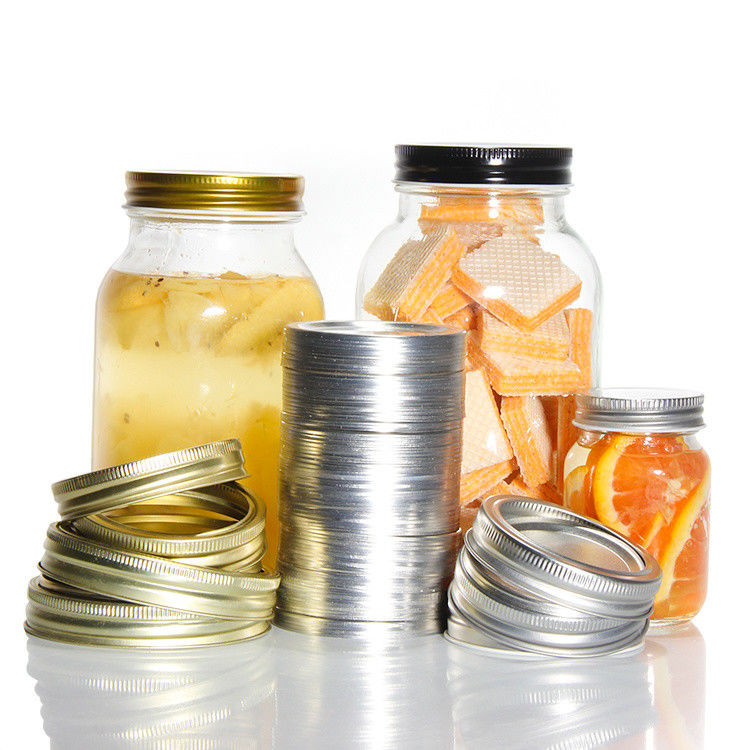                  Wholesale 70 mm Separate Canning Mason Jar Tinplate Screw Lid for Home Canning             