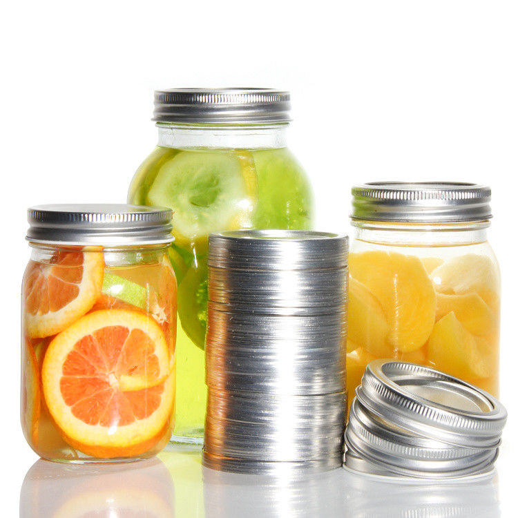                  Wholesale 70 mm Separate Canning Mason Jar Tinplate Screw Lid for Home Canning             