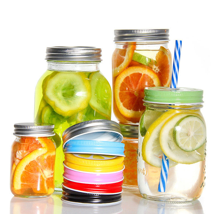                  Wholesale 70 mm Separate Canning Mason Jar Tinplate Screw Lid for Home Canning             