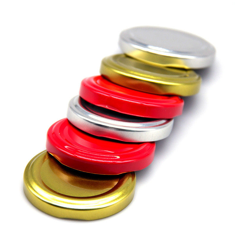                  New Design 20mm 38mm 48mm 63mm Custom Color Metal Jar Lids Metal Lug Cap for Canning Jar             