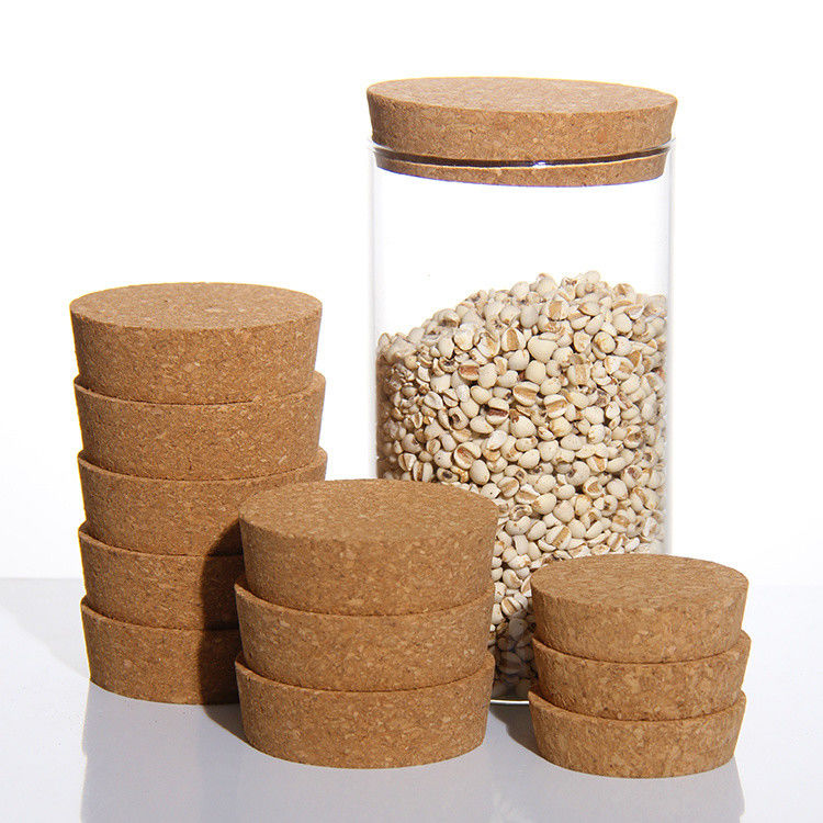                  Factory Custom Size Cork Lids for Storage Glass Candle Jars             