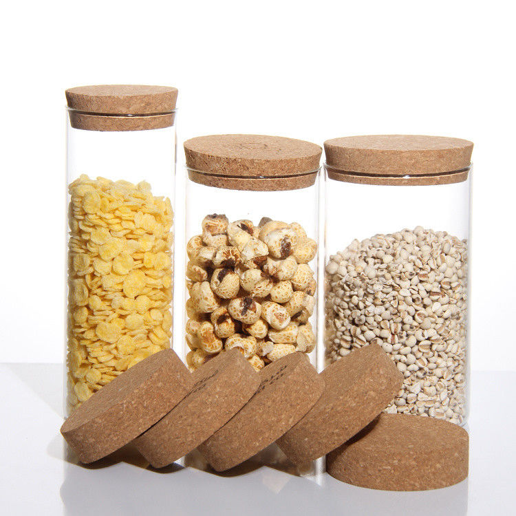                  Factory Custom Size Cork Lids for Storage Glass Candle Jars             