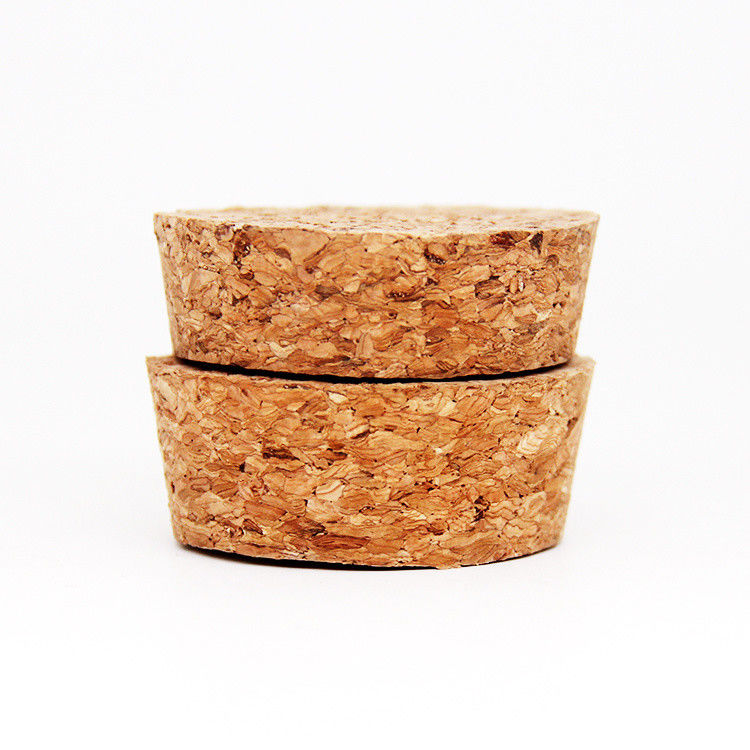 OEM Wooden Tapered Cork Bottle Tops Cap For Glass Wine Bottle