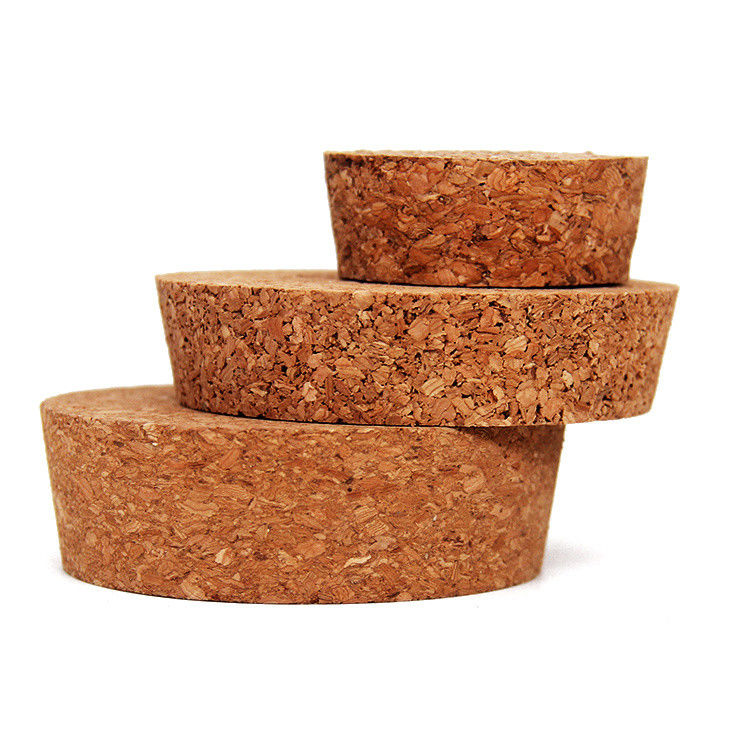                  Wholesale Customized Size Cork Lid Stopper for Glass Tube Bottle and Glass Jar Sealed             