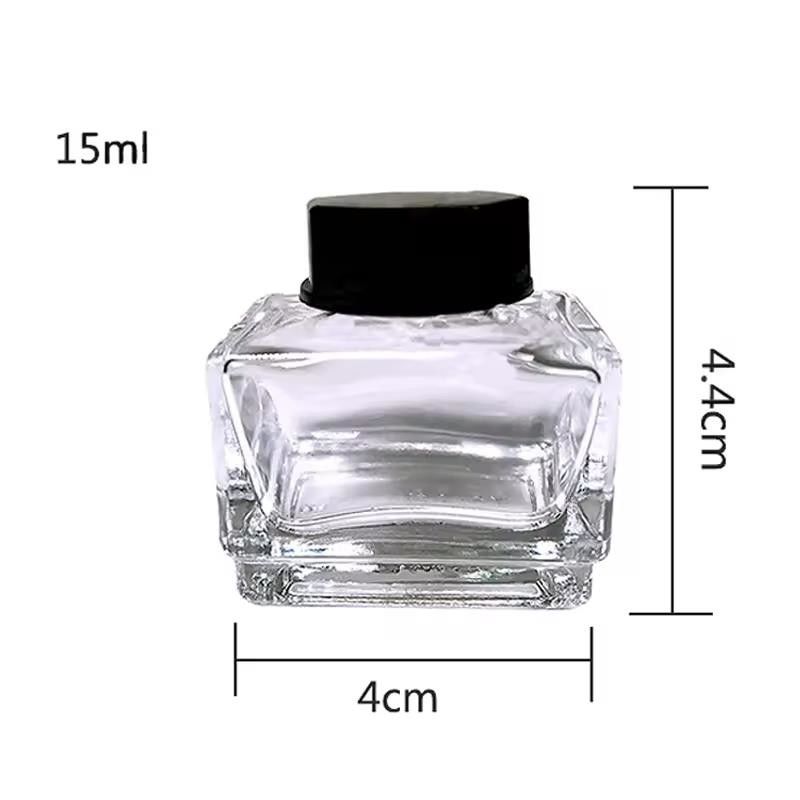 25 Ml Custom Antique Ink Bottle Empty Vintage Glass Inkwell Bottles