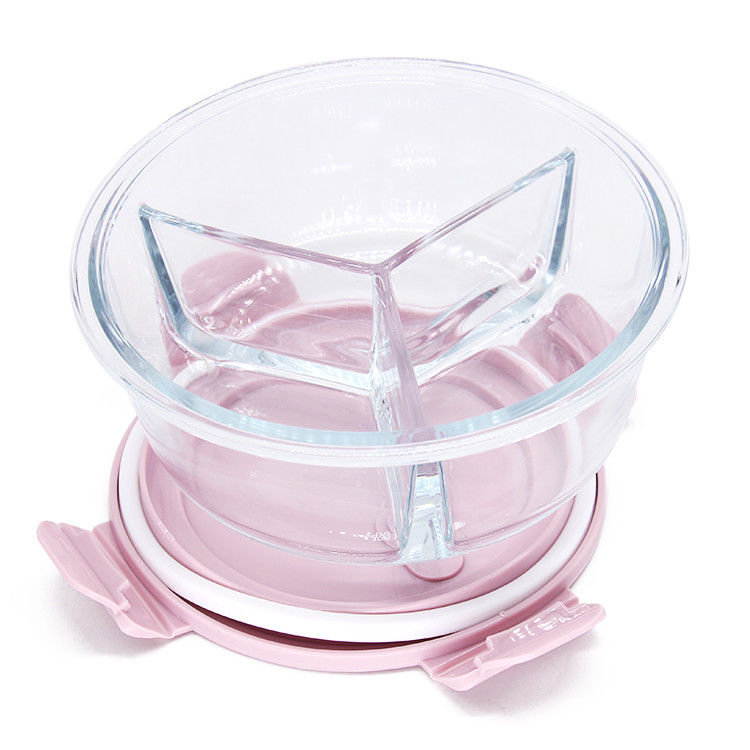 Glass Fruit Bowl Lunch Box Fruit Salad Food Storage Bowl Microwaveand Dishwasher Oven Safe