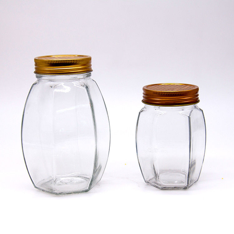 Durable Portable 190ml 4oz 120ml 180ml Transparent Honey Glass Jar For Jam Hot Chili Sauce
