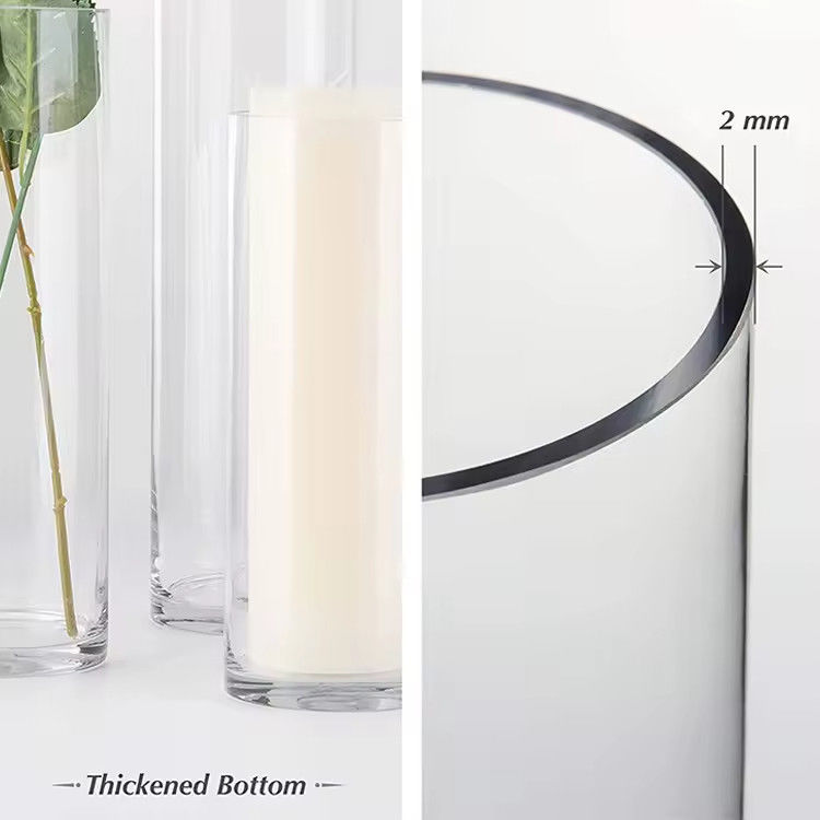 European Style Living Room Hotel Glass Flower Vase Home Decor Glass Vase
