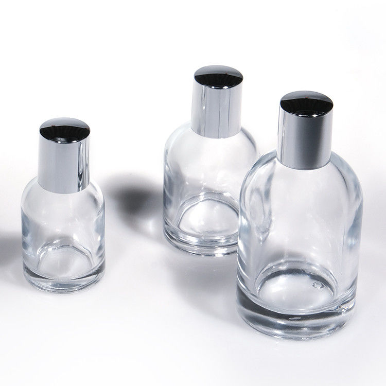 Cylinder Customized Logo 30ml 50ml 100ml Round Glass Empty Perfume Bottle With Magnetic Cap And Box