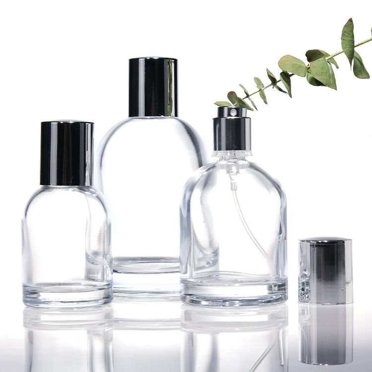 Cylinder Customized Logo 30ml 50ml 100ml Round Glass Empty Perfume Bottle With Magnetic Cap And Box