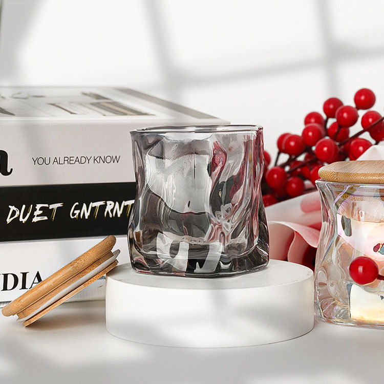 High Quality Wedding Decoration Glass Container Candle Holder Borosilicate Glass Candle