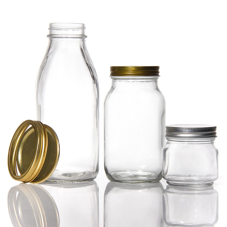 Cheap Price Round 180Ml 280Ml 380Ml 500Ml  Food Package Glass Mason Jars With Screw Top Lid