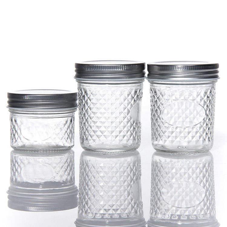 Cheap Price Round 180Ml 280Ml 380Ml 500Ml  Food Package Glass Mason Jars With Screw Top Lid
