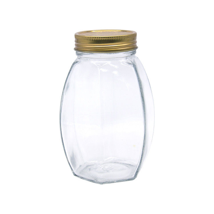 Round Glass Honey Jam Bottle Glass Jam Jar Food Storage Preserve Honey Glass Jar