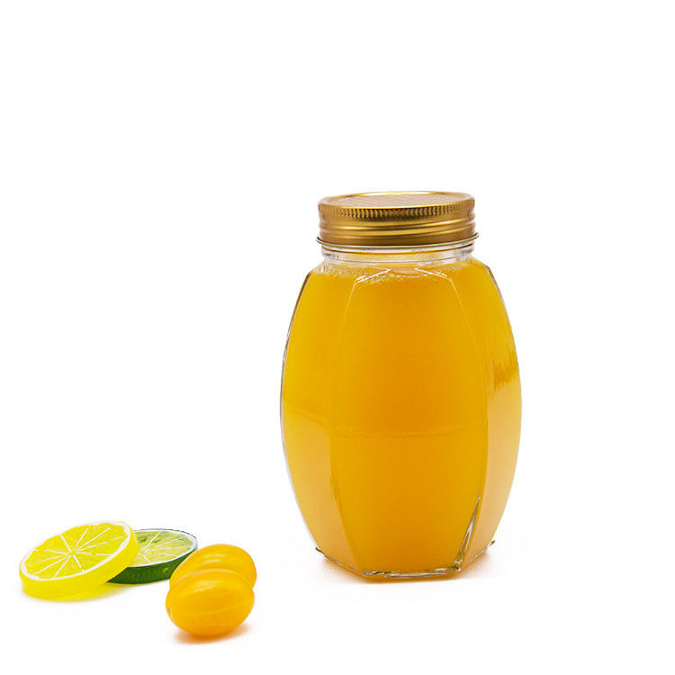 Round Glass Honey Jam Bottle Glass Jam Jar Food Storage Preserve Honey Glass Jar