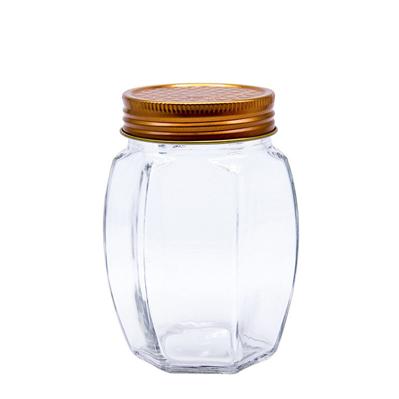 High Quality Round Shape Jar Sealed Glass Jar Storage Honey Food Grade Jar