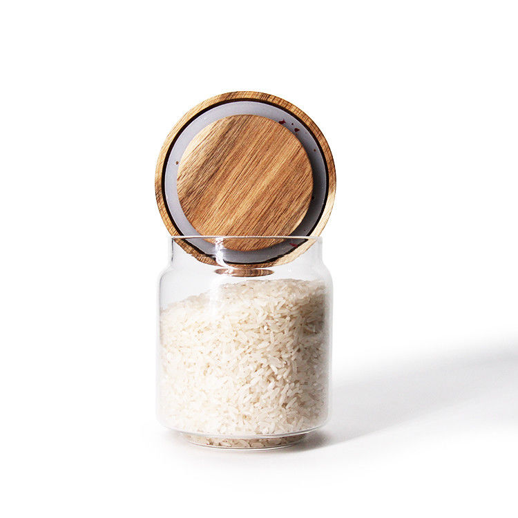 High Quality Decorative Food Glass Storage Jar For Saving Chocolate Coffee Candy With Cork