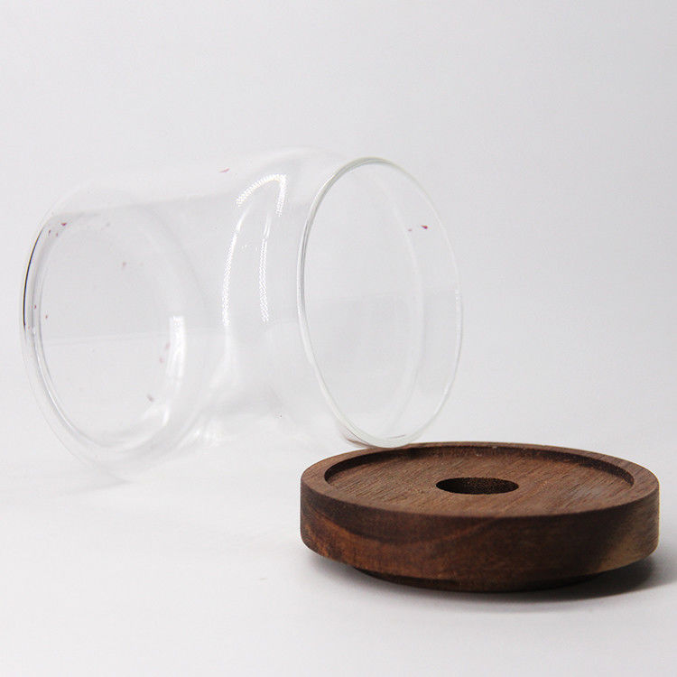 High Quality Decorative Food Glass Storage Jar For Saving Chocolate Coffee Candy With Cork