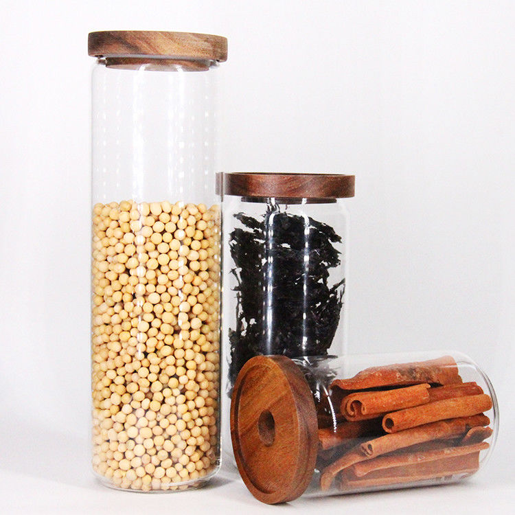 High Quality Decorative Food Glass Storage Jar For Saving Chocolate Coffee Candy With Cork