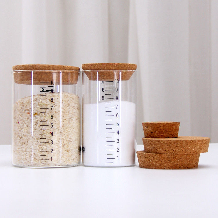 Many Different Sizes Glass Borosilicate Empty Storage Jar Screw Thread Glass Jars With Screw Top Lid